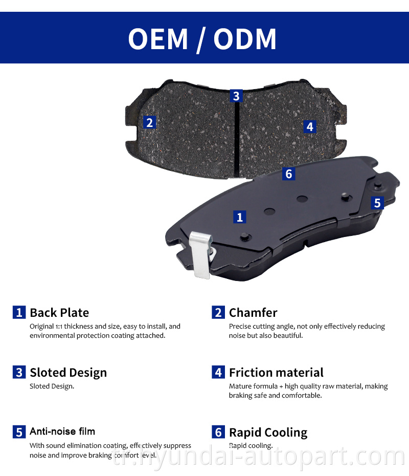 Brake Pads For Hyundai Kia